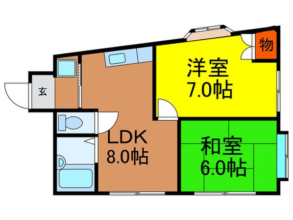 ハイツうららの物件間取画像